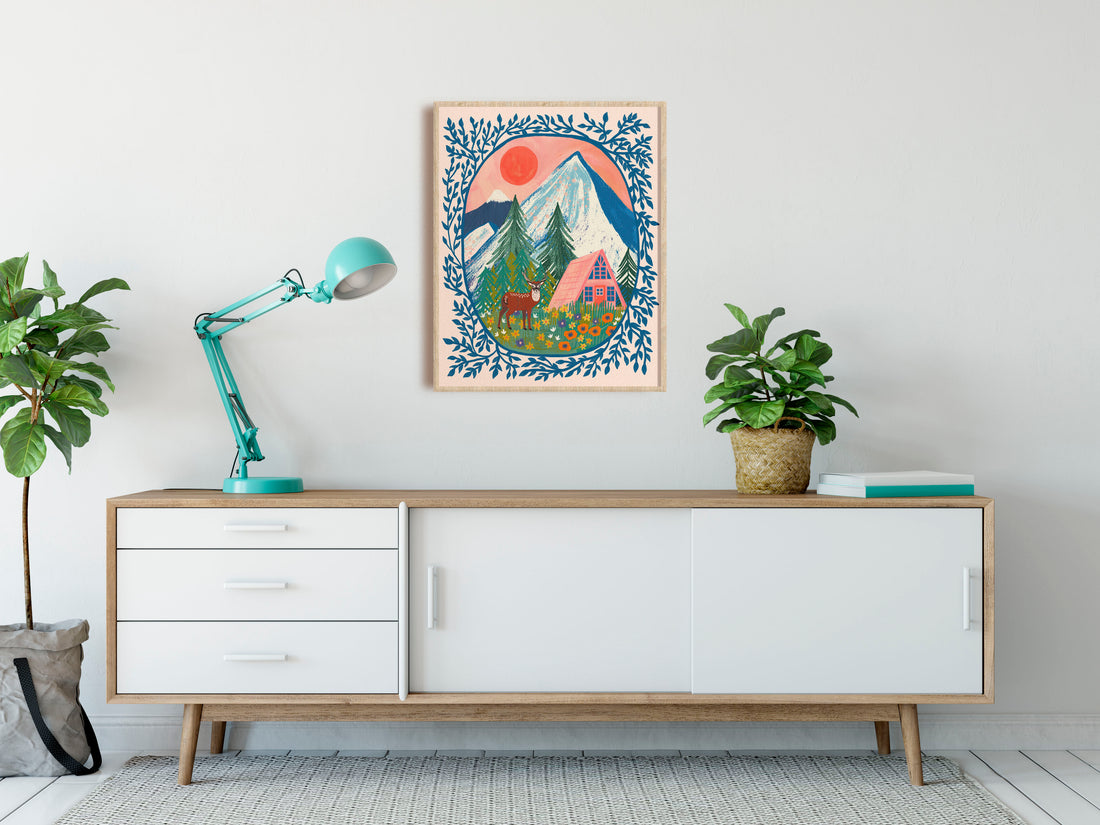 Over the Hills and Far Away - Art Print
