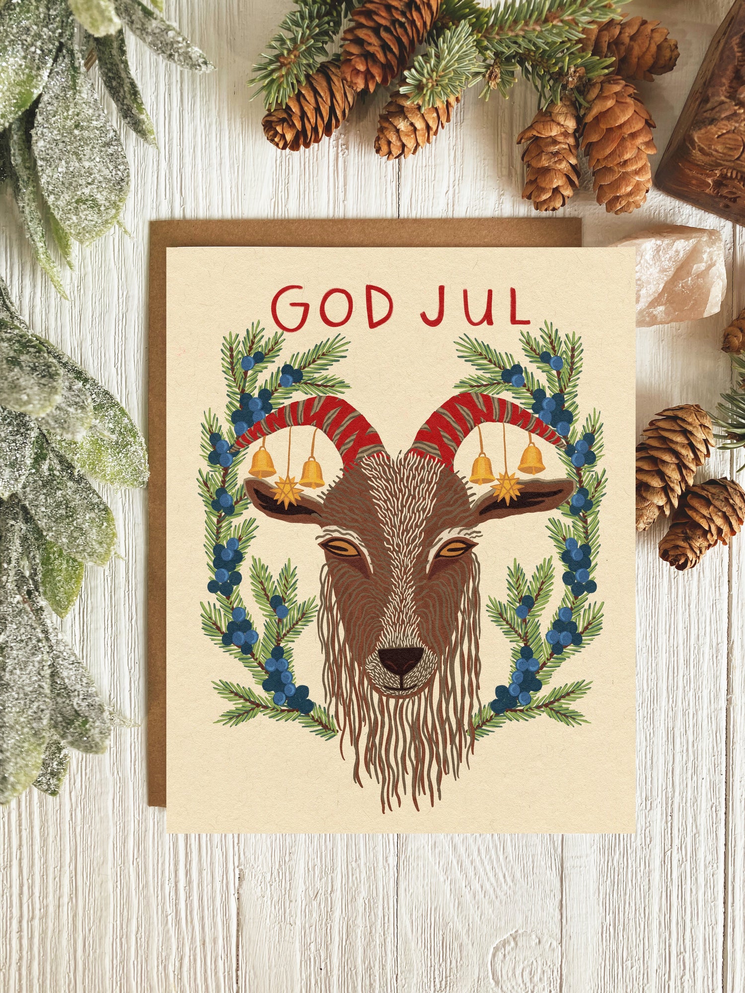 Yule Goat Card | God Jul | Single Card or Set
