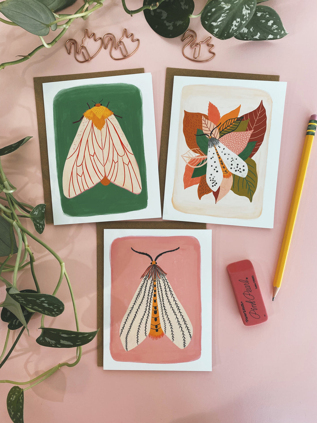 Moth Notecard Set