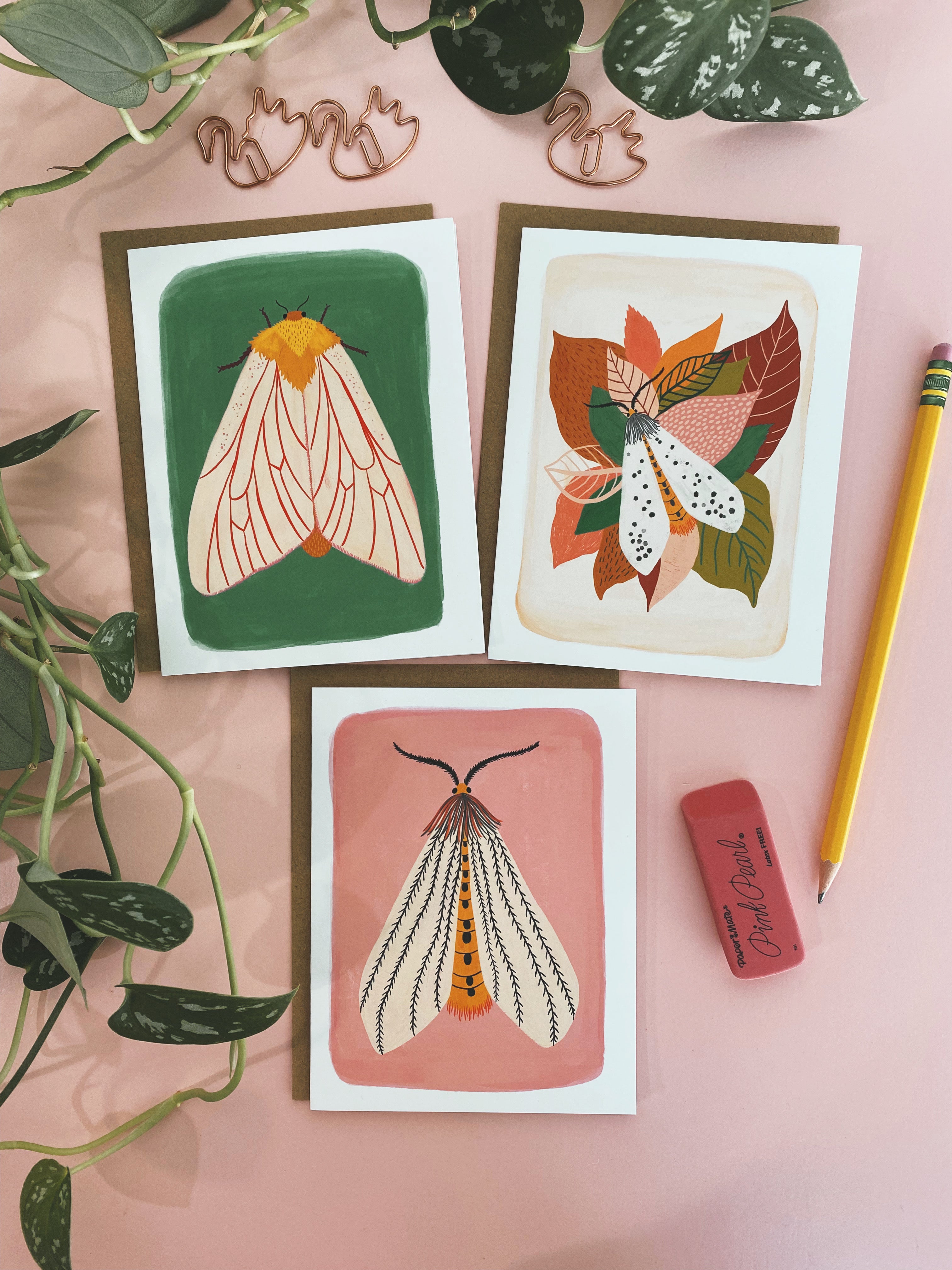 Moth Notecard Set