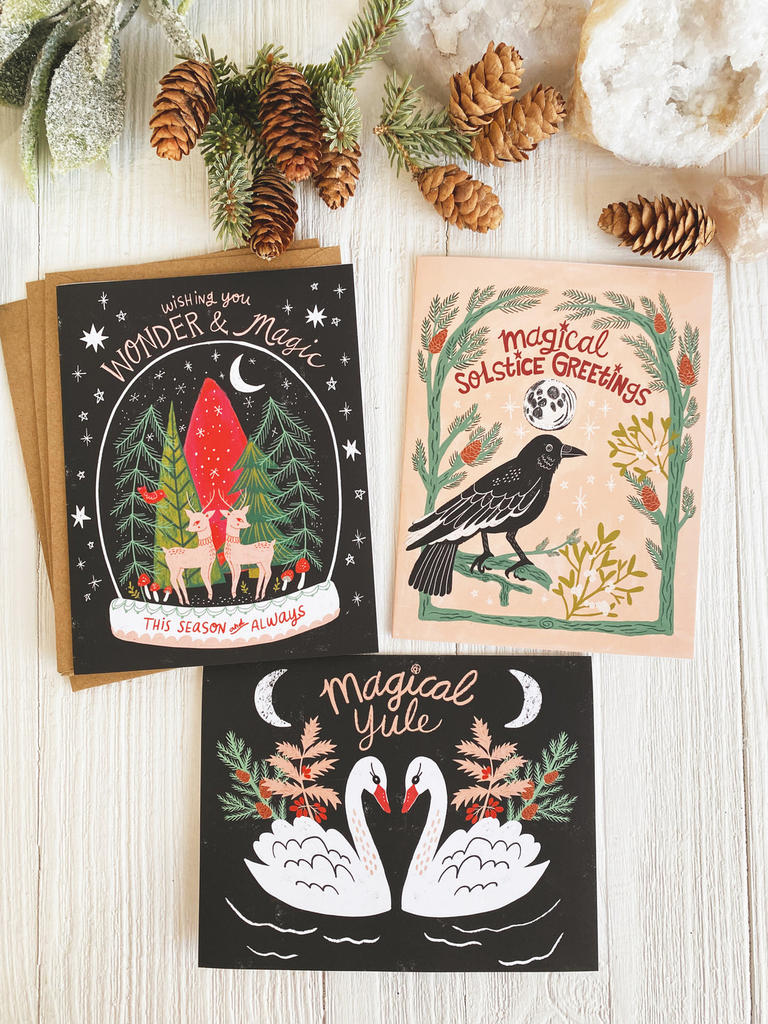 Yule &amp; Winter Solstice Notecard Set