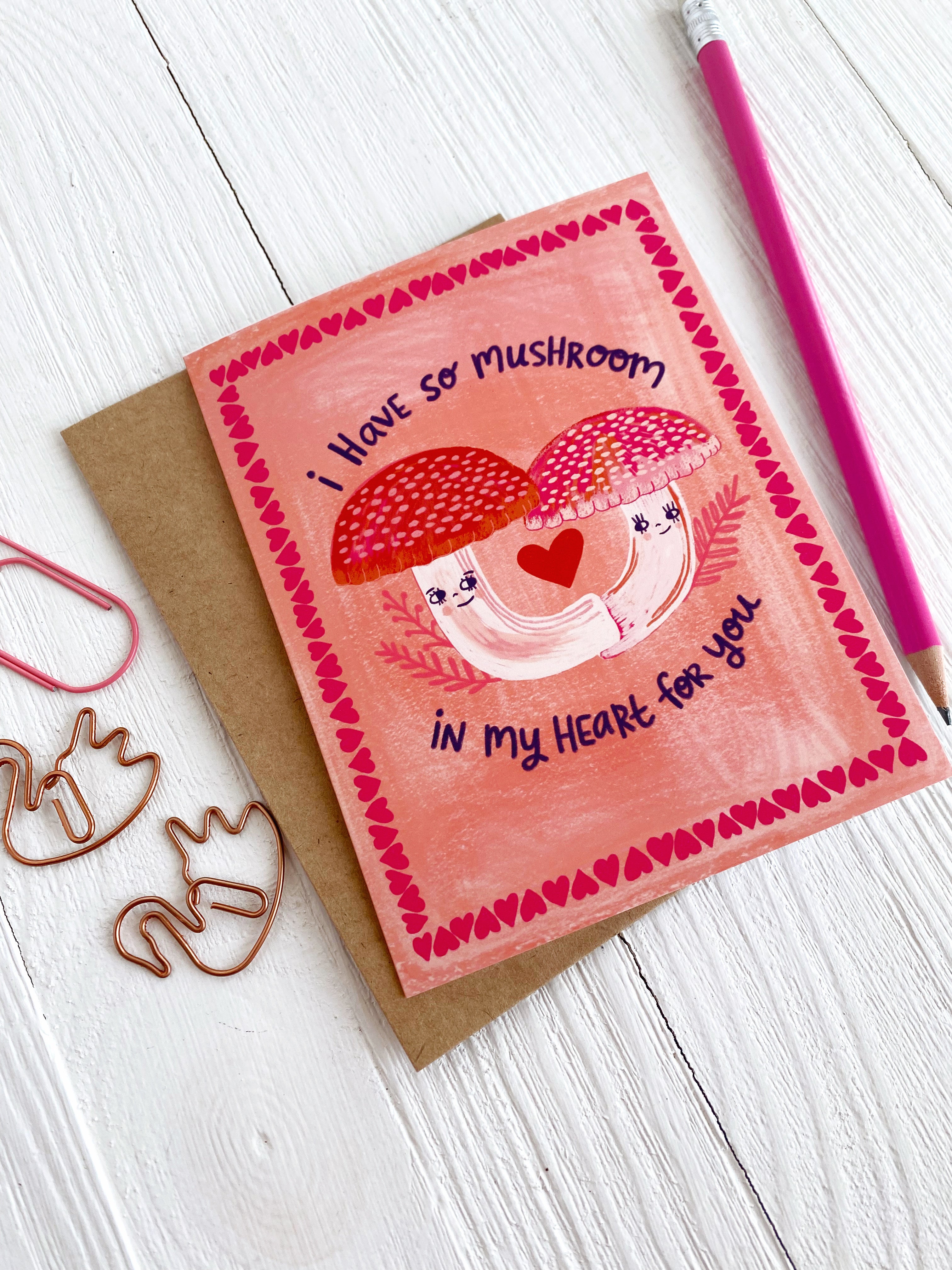 Mushroom Love  - Greeting Card