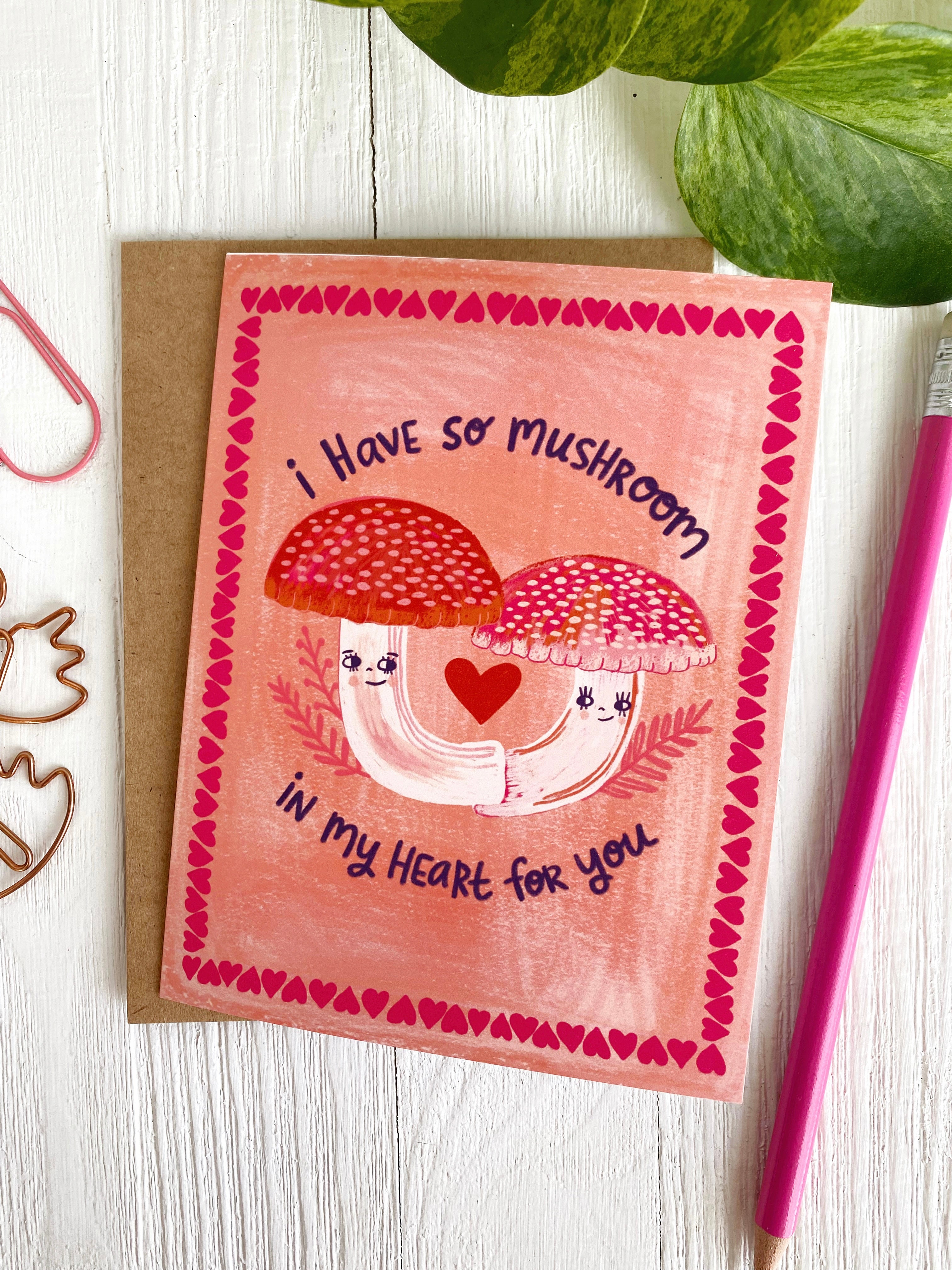 Mushroom Love  - Greeting Card