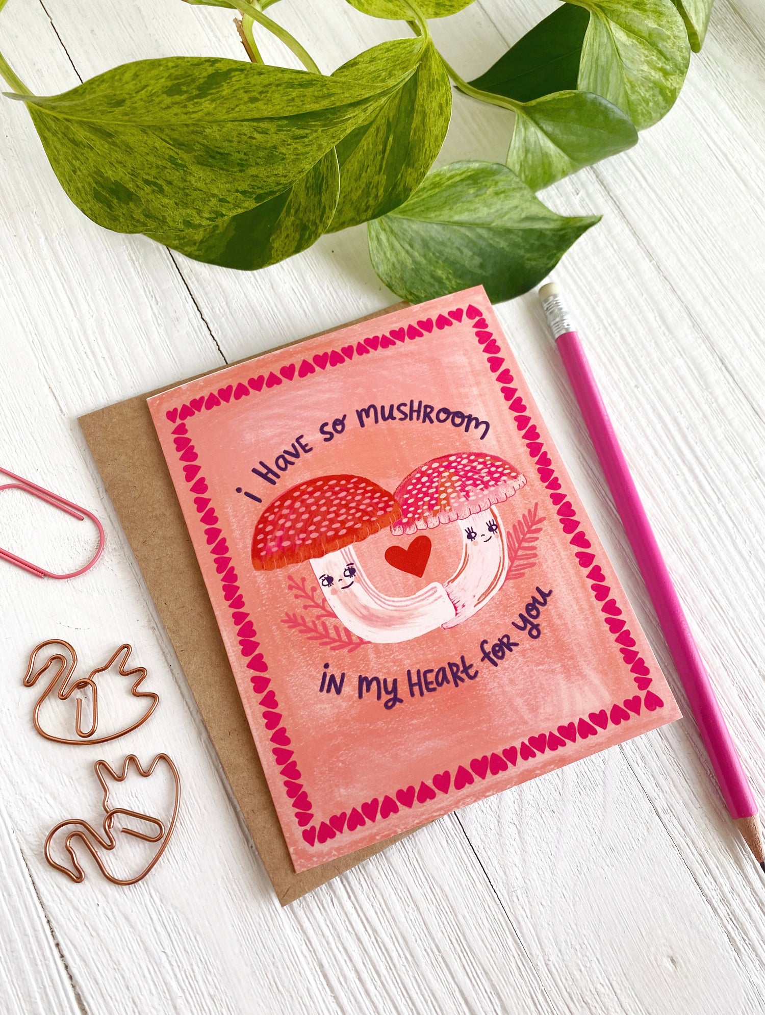 Mushroom Love  - Greeting Card