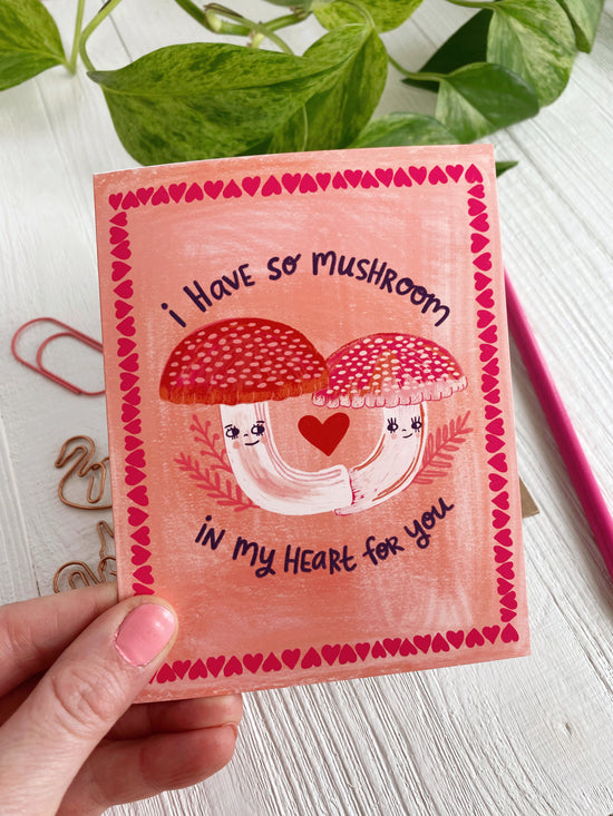 Mushroom Love  - Greeting Card