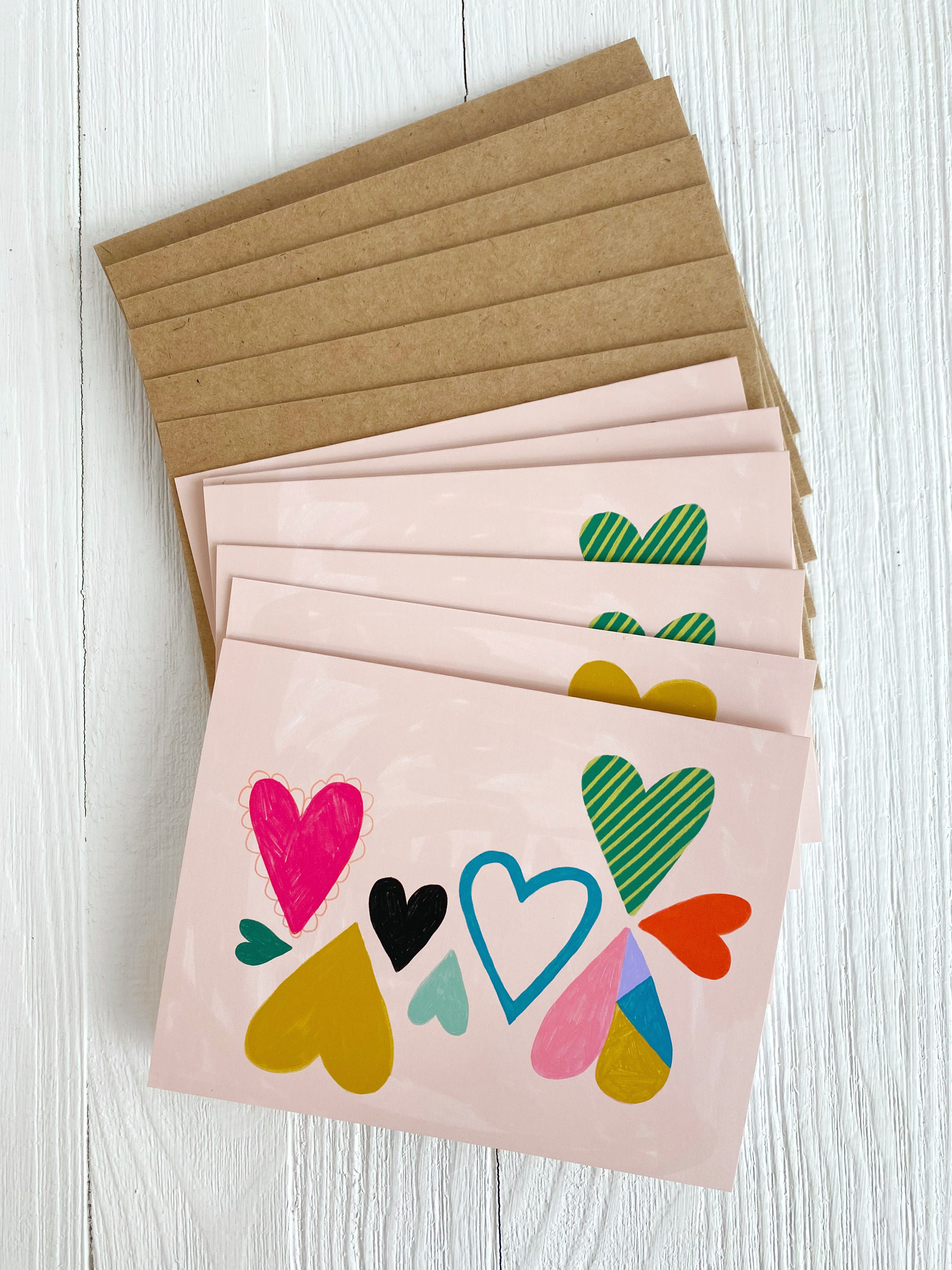 Rainbow Heart - Notecard Set
