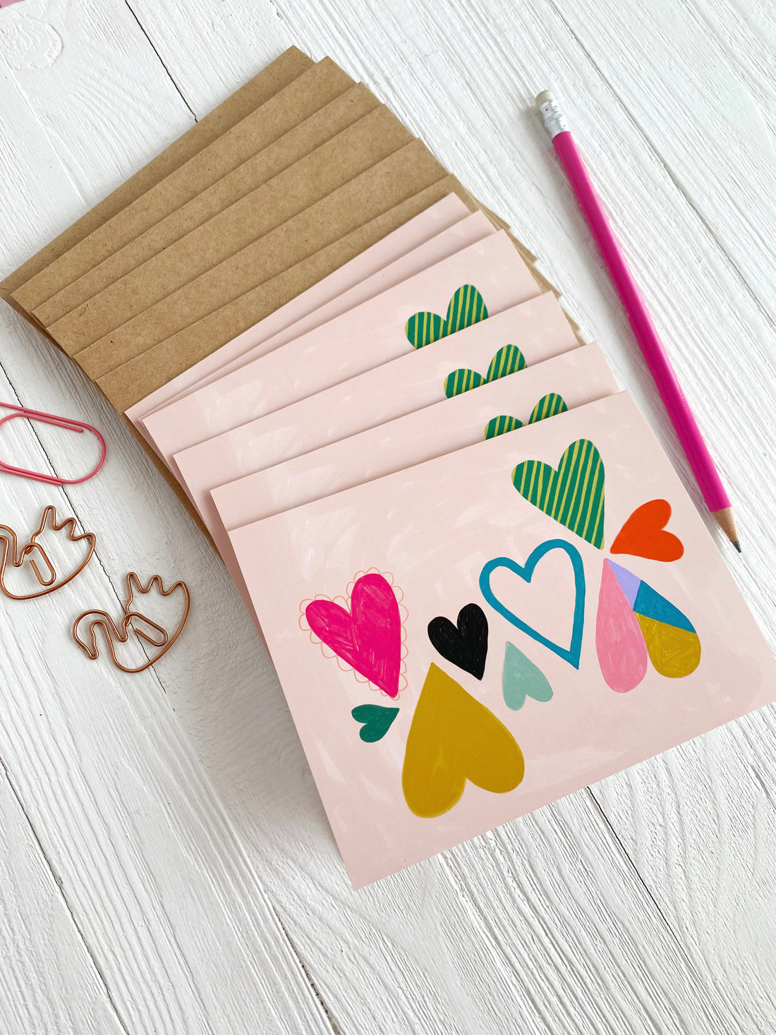 Rainbow Heart - Notecard Set