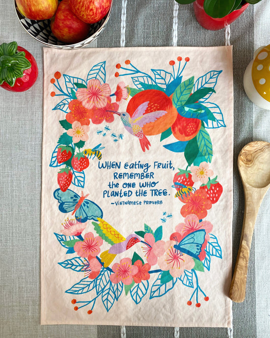 Hummingbird Tea Towel