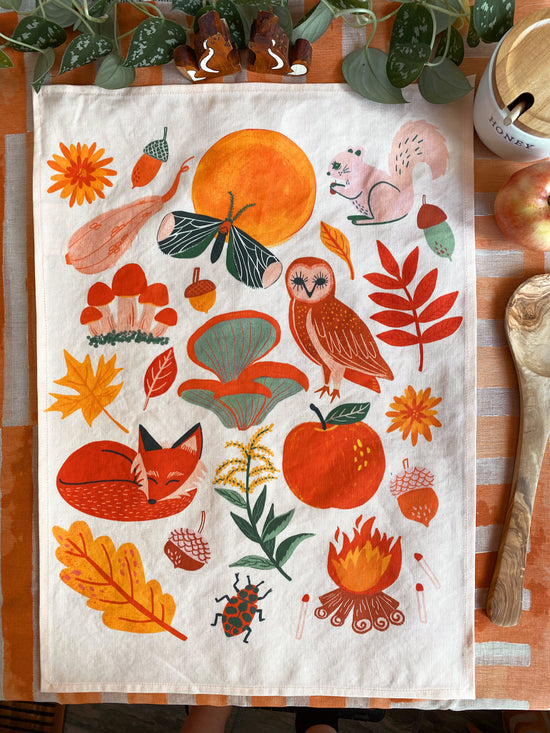 Favorite Fall Things - Tea Towel