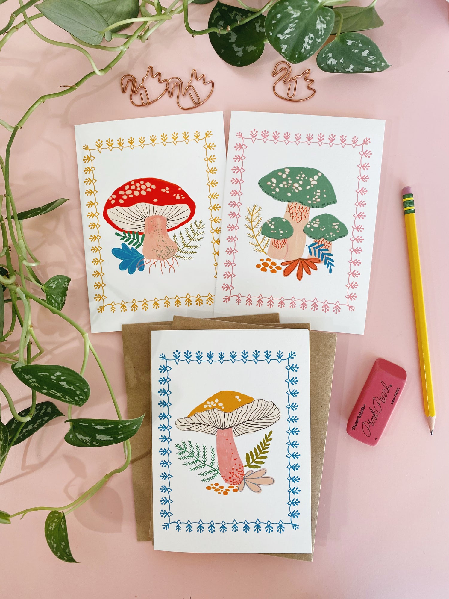 Vintage Fungi Notecard Set