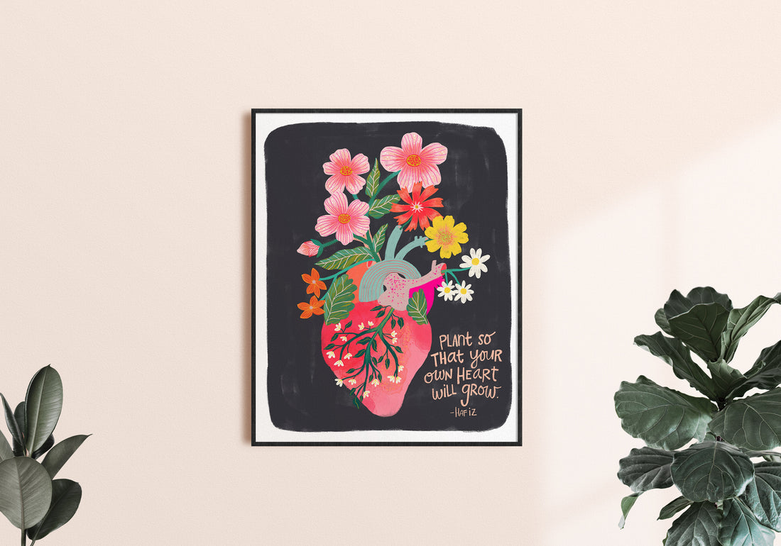 Grow Your Heart Art Print