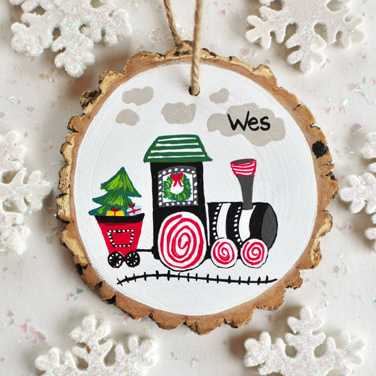 Kids Train Christmas Ornament