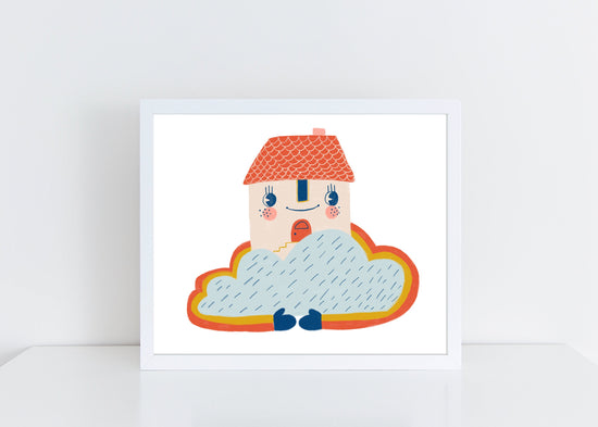 House in the Clouds - Art Print