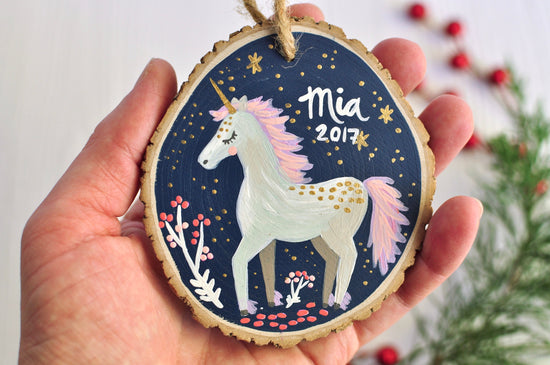 Unicorn First Christmas Ornament