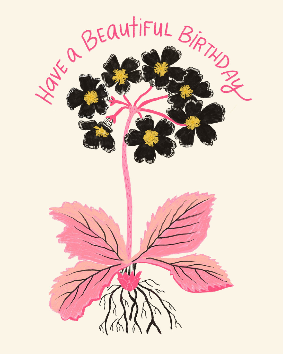 Primrose Birthday Card