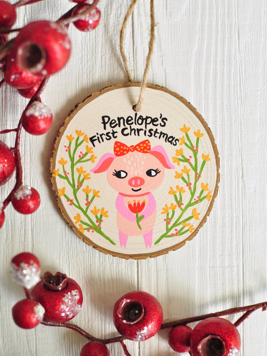Piglet Christmas Ornament