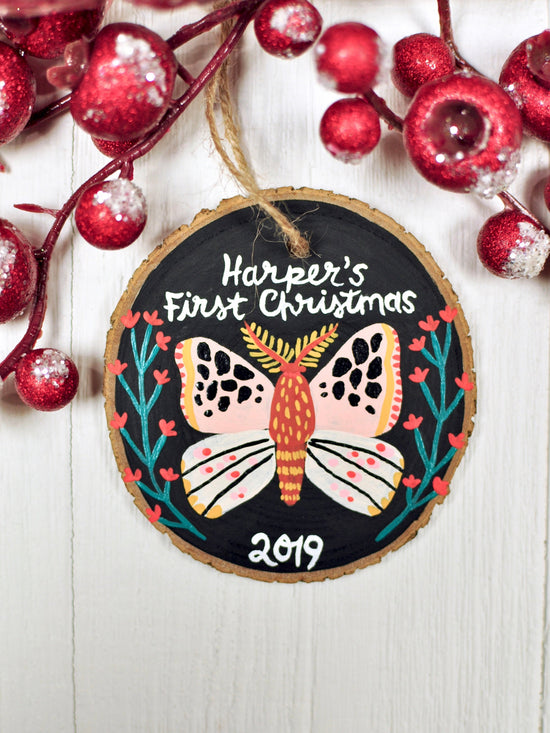 First Christmas Moth Ornament