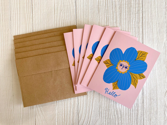 Hello Flower - Notecard Set