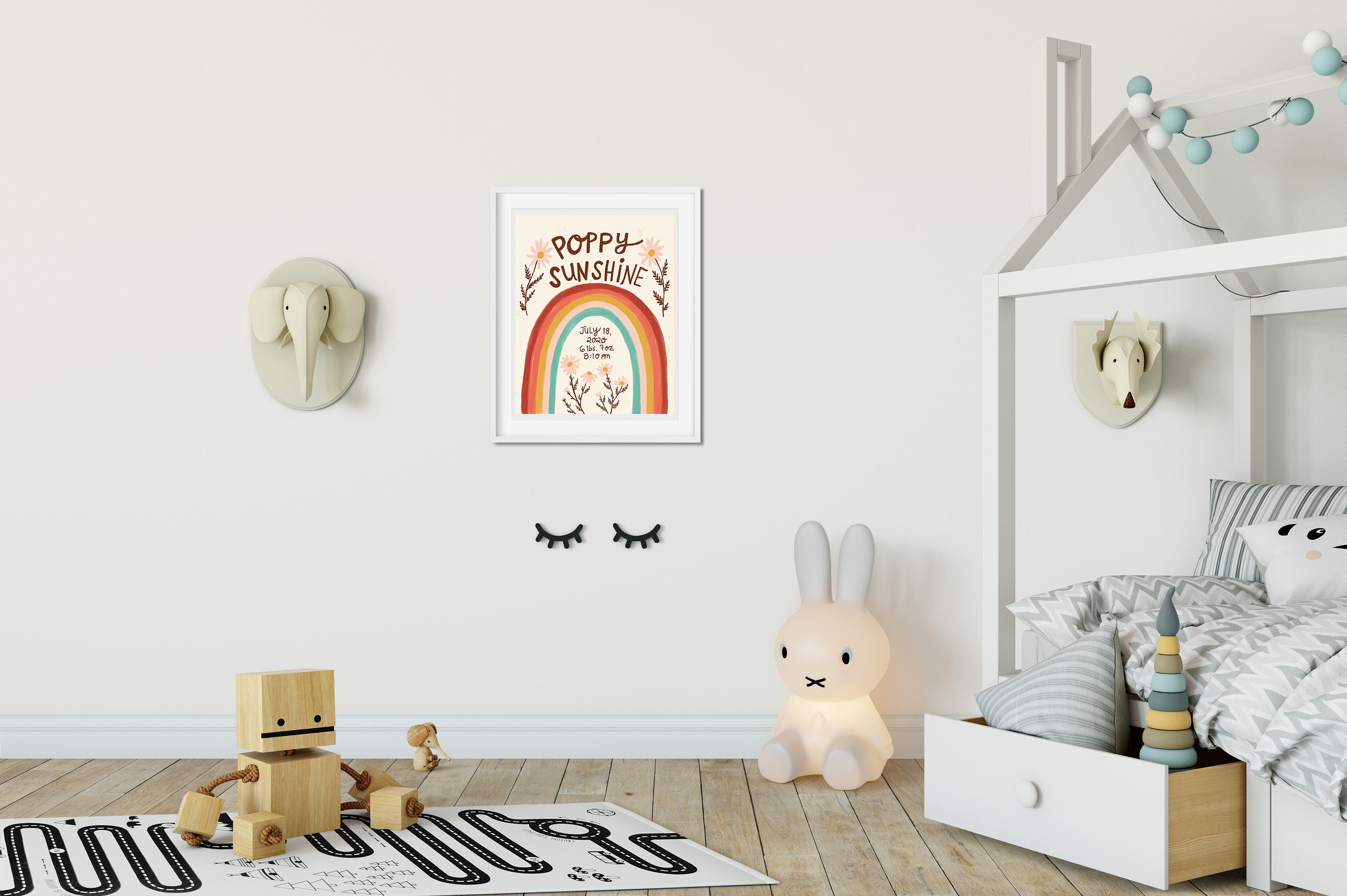 Rainbow Name Art Print