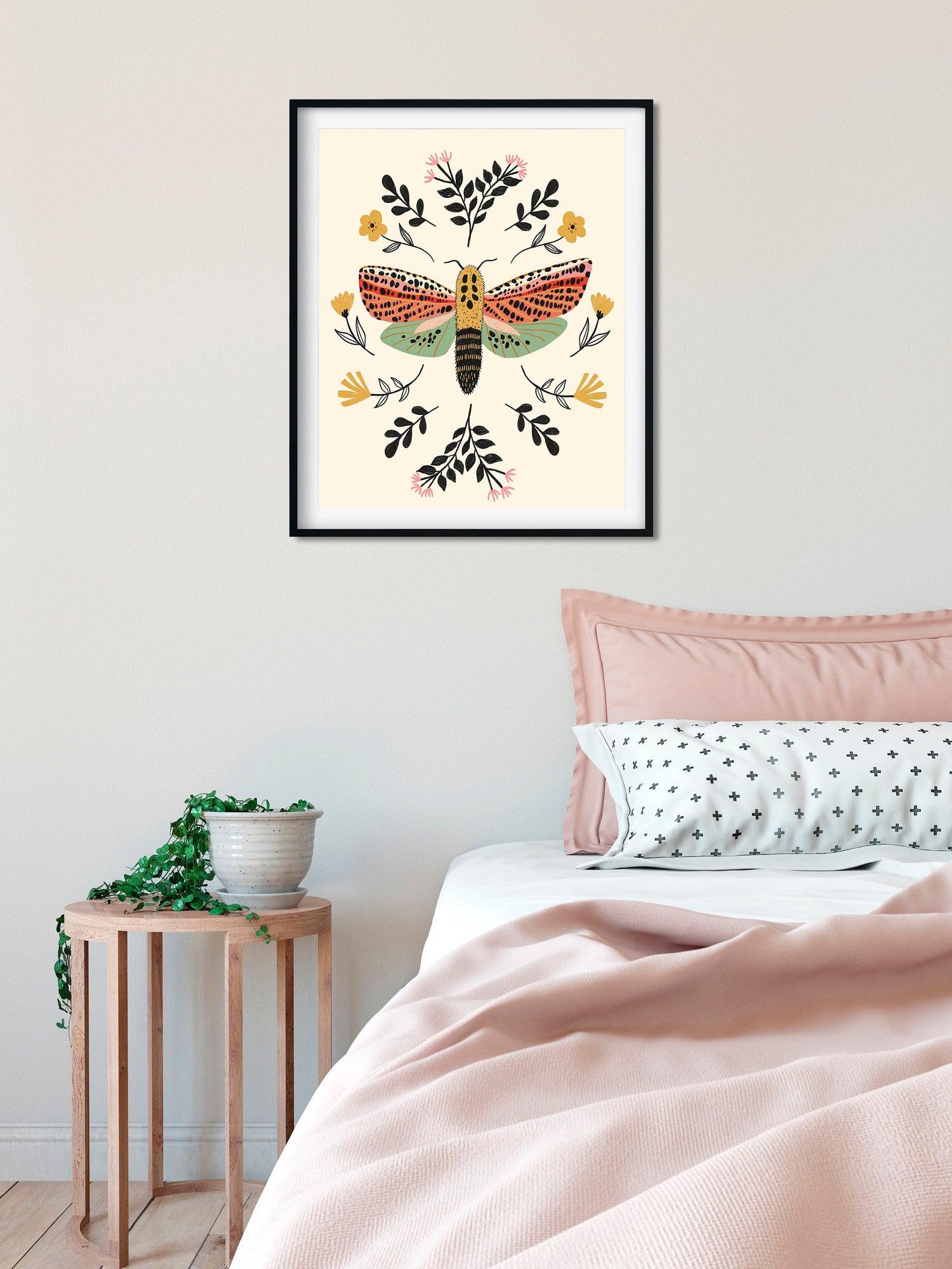 Folk Moth - Art Print