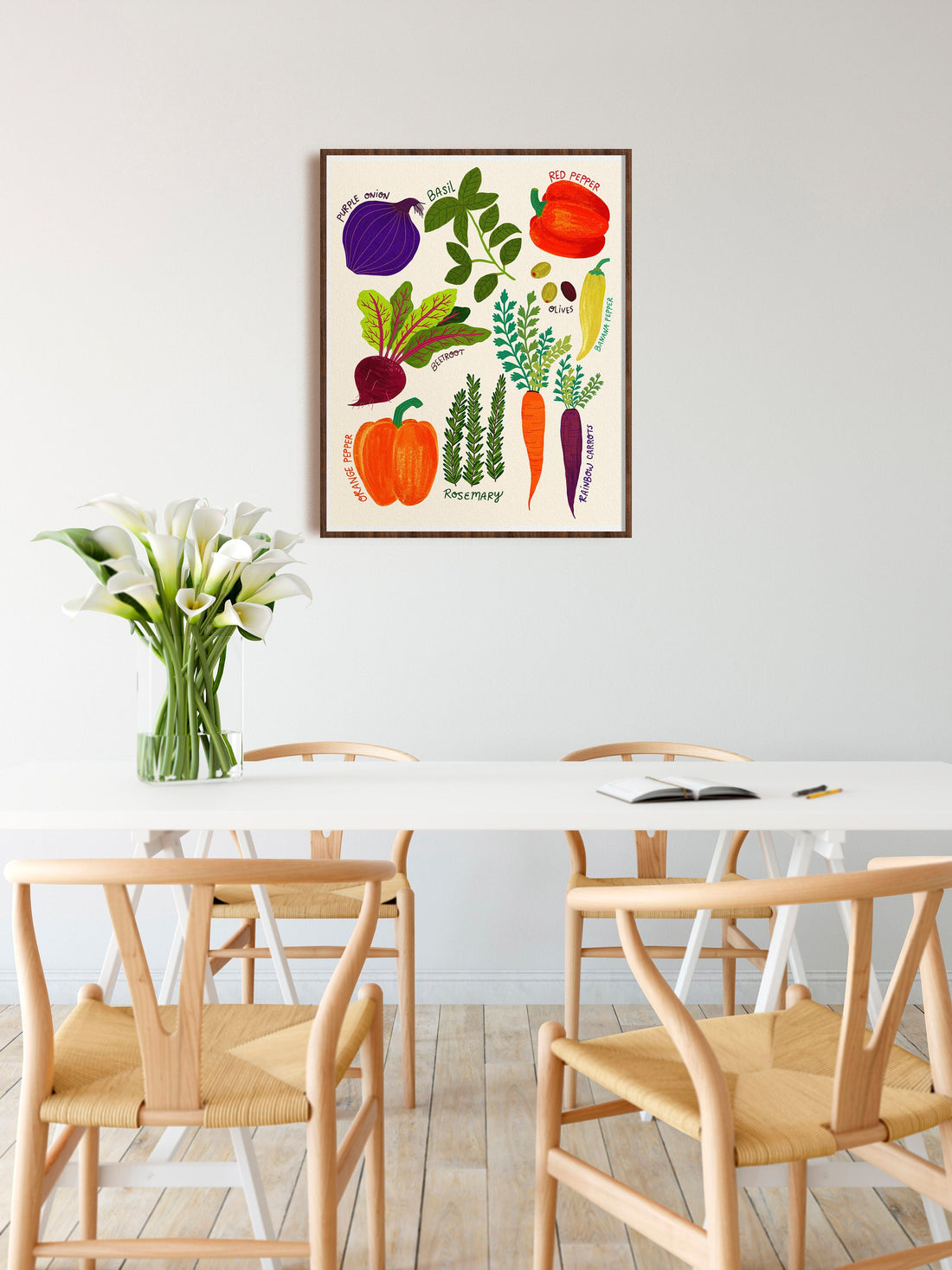 Rainbow of Veggies - Art Print