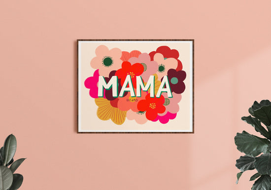 Personalized Mama Art Print