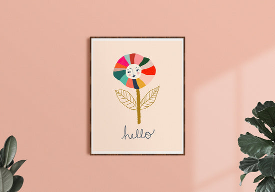 Hello Flower - Art Print