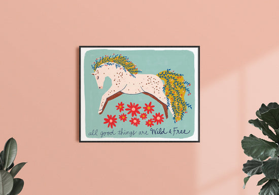 Wild & Free Horse - Art Print