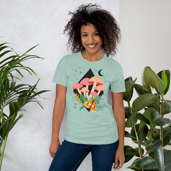 Mushrooms + Moon - Unisex t-shirt