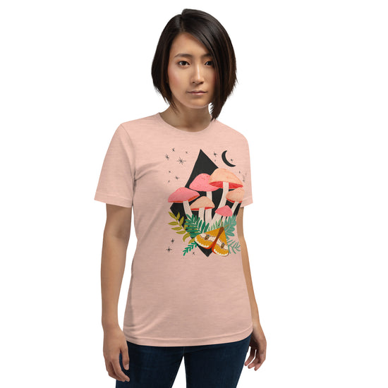 Mushrooms + Moon - Unisex t-shirt