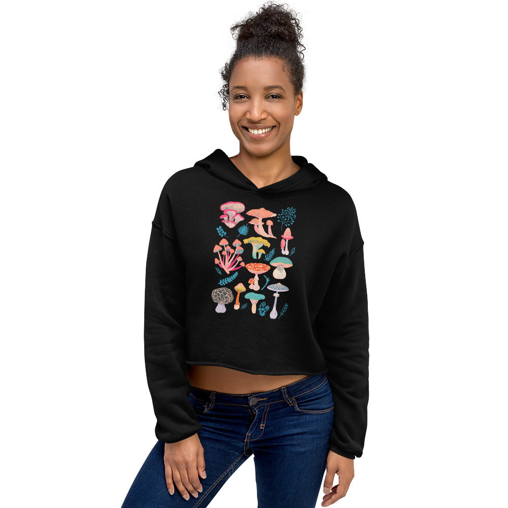 Mushrooms Crop Hoodie