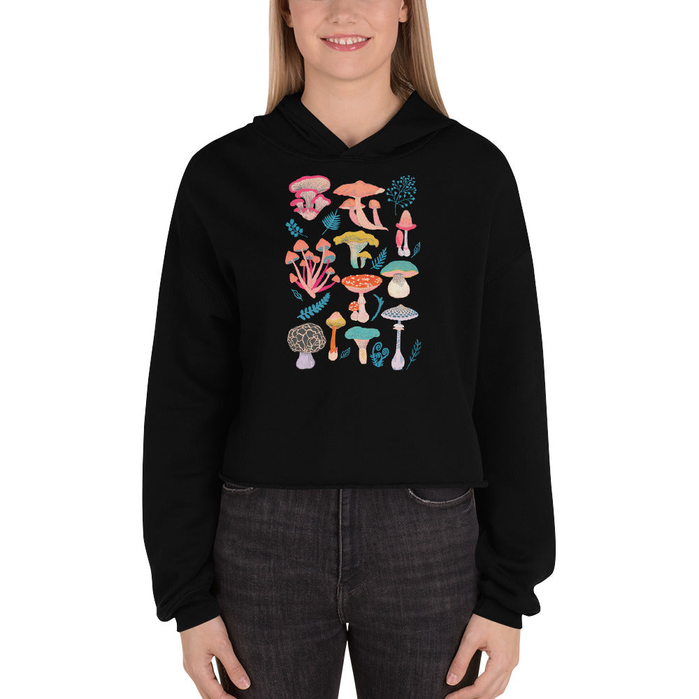 Mushrooms Crop Hoodie